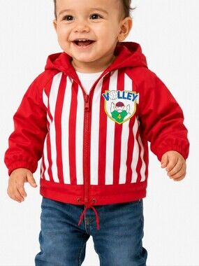 Weather Tamer Baby Jacket 12M NWT Made USA Red White 90s Vintage Retro